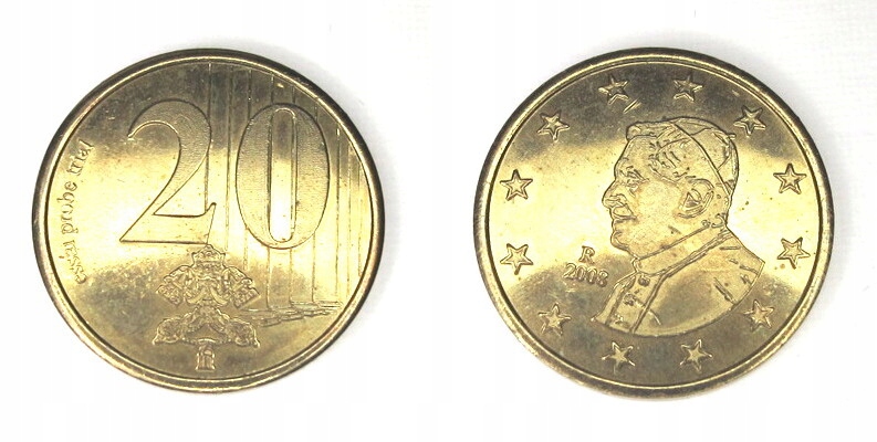 3020. WATYKAN COIN Medal, 20C, Essai - Trial, 2008