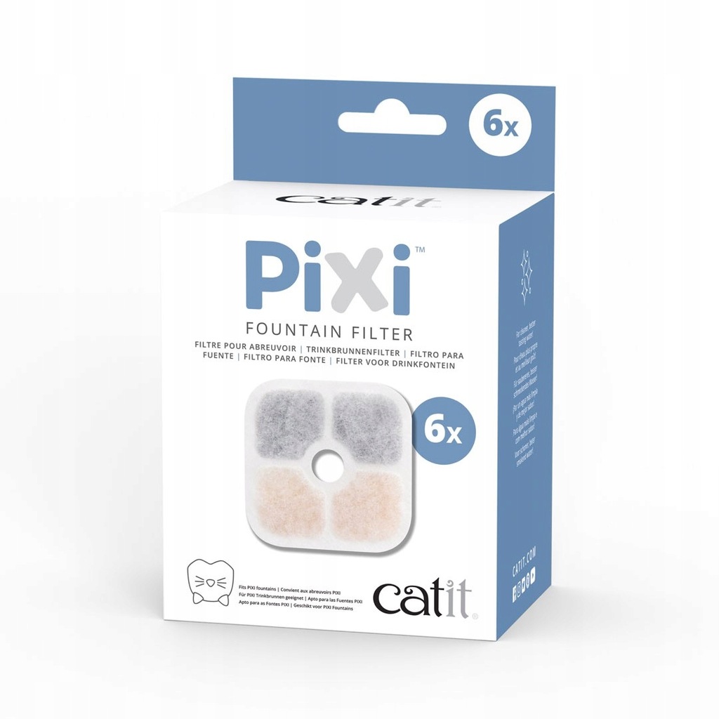 Catit - filtry do poidła Pixi Fountain 6 szt.