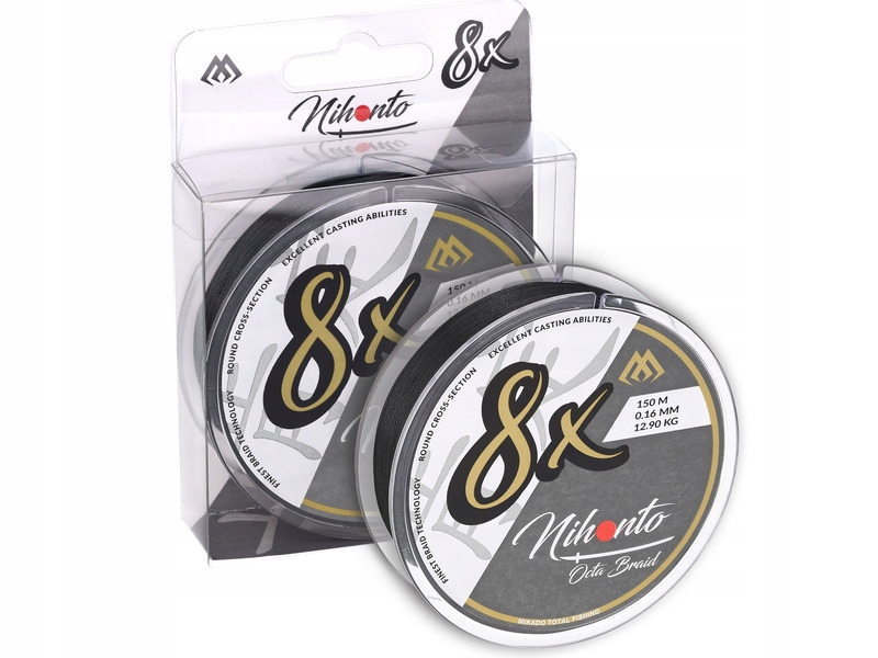 Plecionka MIKADO Nihonto Octa Braid 0.23 mm /150 m Czarny
