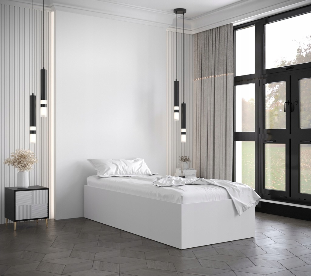 Łóżko BELLA 90 cm Biały mat