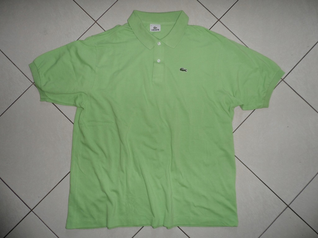 LACOSTE jak NOWA KOSZULKA typu POLO r XXXL seledyn