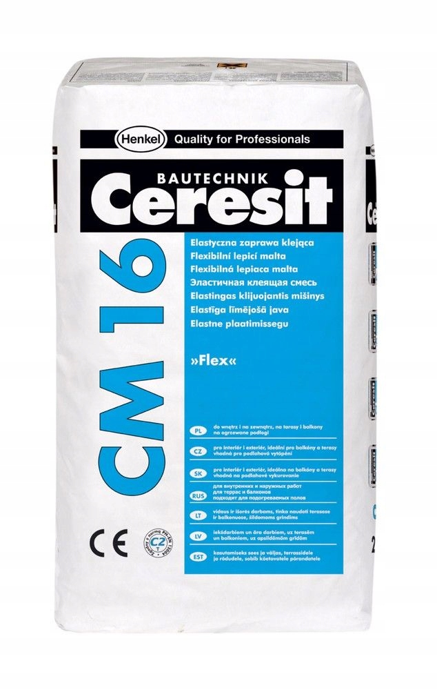 CERESIT CM 16 ELASTYCZNY KLEJ KLASY S1 DO PŁYTEK