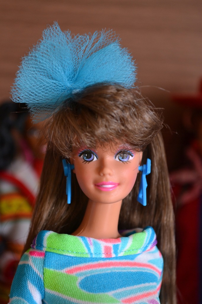 Lalka Totally Hair Barbie Brunette Vintage