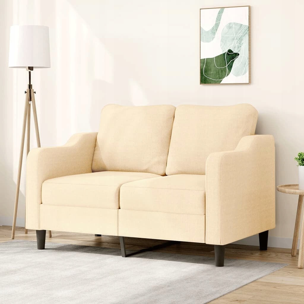 2-OSOBOWA SOFA, KREMOWA, 120CM TKANINA