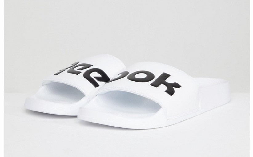 H1K054 REEBOK__XCP BIAŁE KLAPKI Z LOGO__45