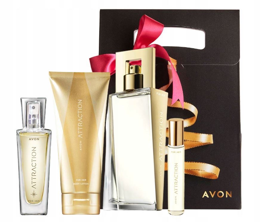 Купить Набор AVON Attraction для нее 4 шт + СУМКА: отзывы, фото, характеристики в интерне-магазине Aredi.ru