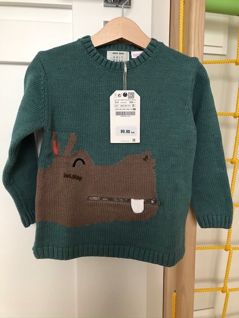 Sweter dla chłopca ZARA r. 104 nowy