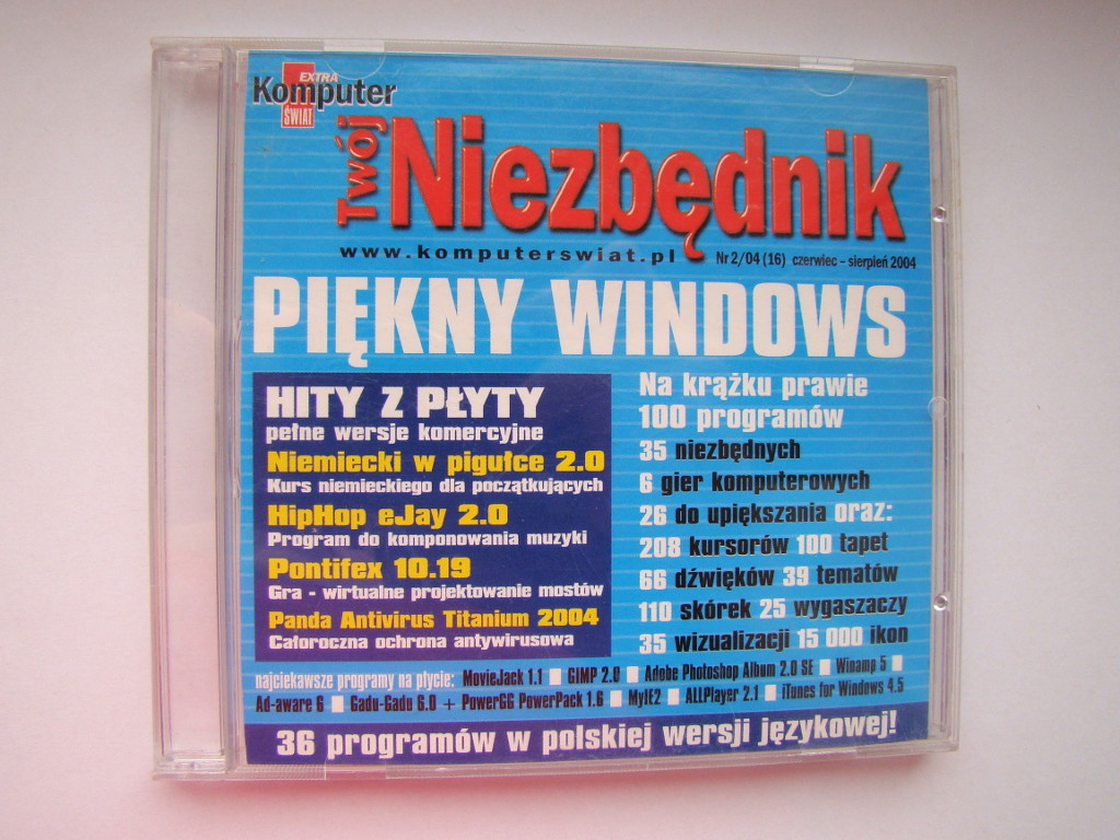 PŁYTA - KOMPUTER ŚWIAT / NIEZBĘDNIK sierpień 2004