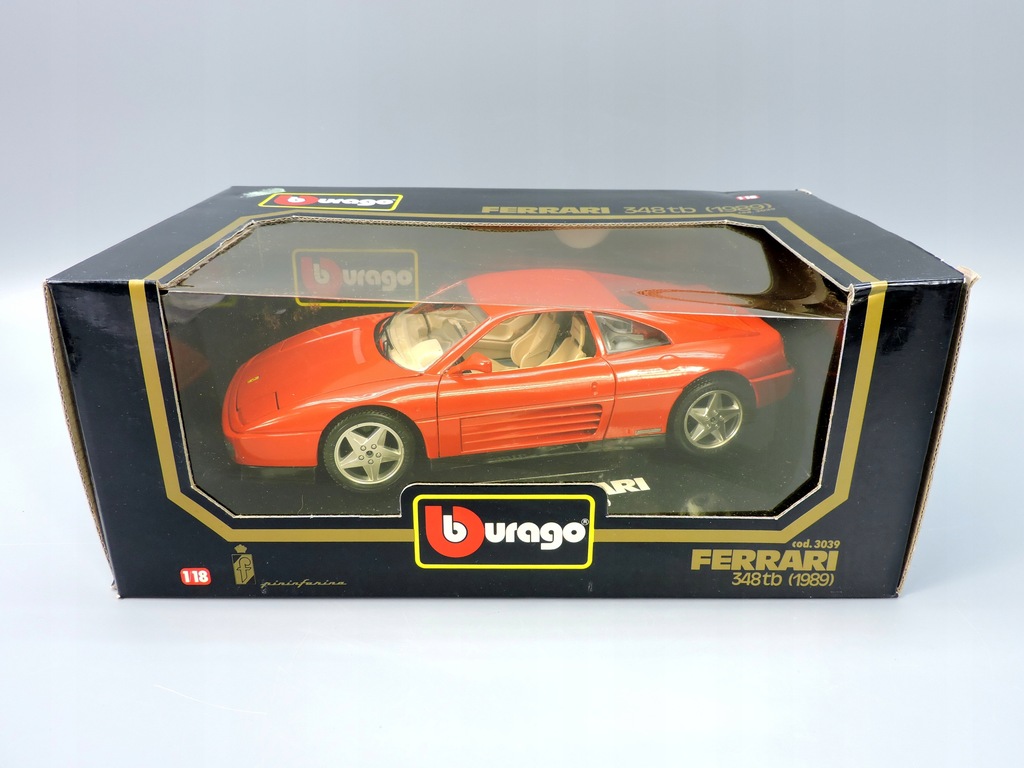 Samochód Bburago Ferrari 348 Tb 1989 r. skala 1:18
