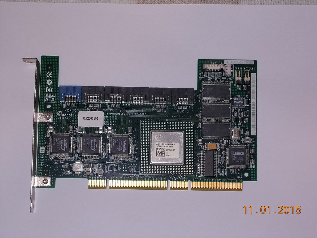 Dell Adaptec SG-0XD084 6 port PCI-X 64MB SATA DMDO