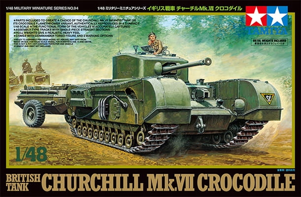 TAMIYA 32594 1:48 Churchill Mk.VII Crocodile