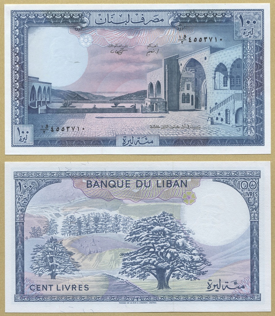 --LIBAN 100 LIVRES 1988 AW/2 P66d UNC