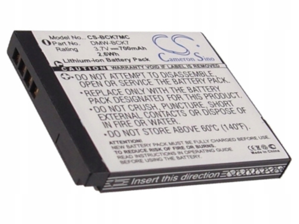 Bateria do Panasonic DMC-FP5 DMC-FP7 DMC-FP77