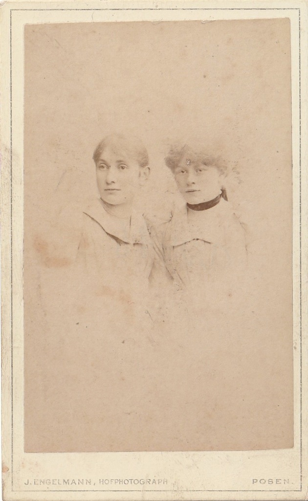 Portret dwóch dziewcząt - Poznań - ok. 1895