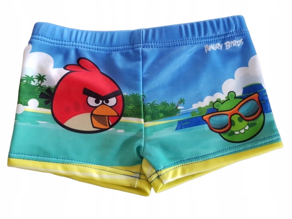 Kąpielówki bokserki chłopięce lato Angry Birds 98