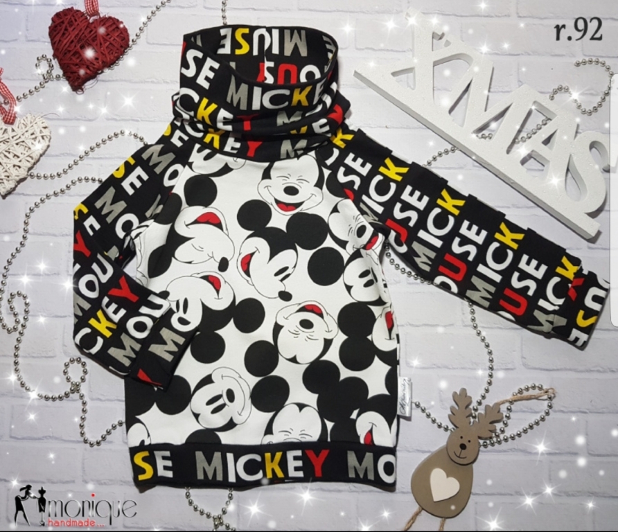 Nowa bluza handmade Myszka Mickey r.92