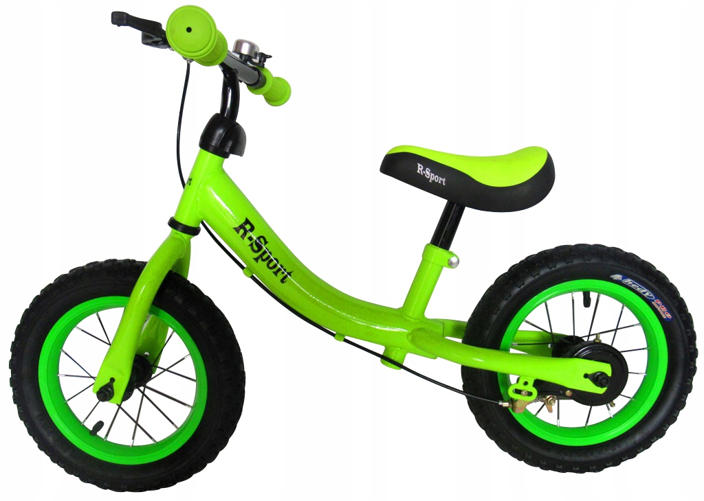 Rowerek biegowy R3 zielony R-Sport 12'' hamulec,