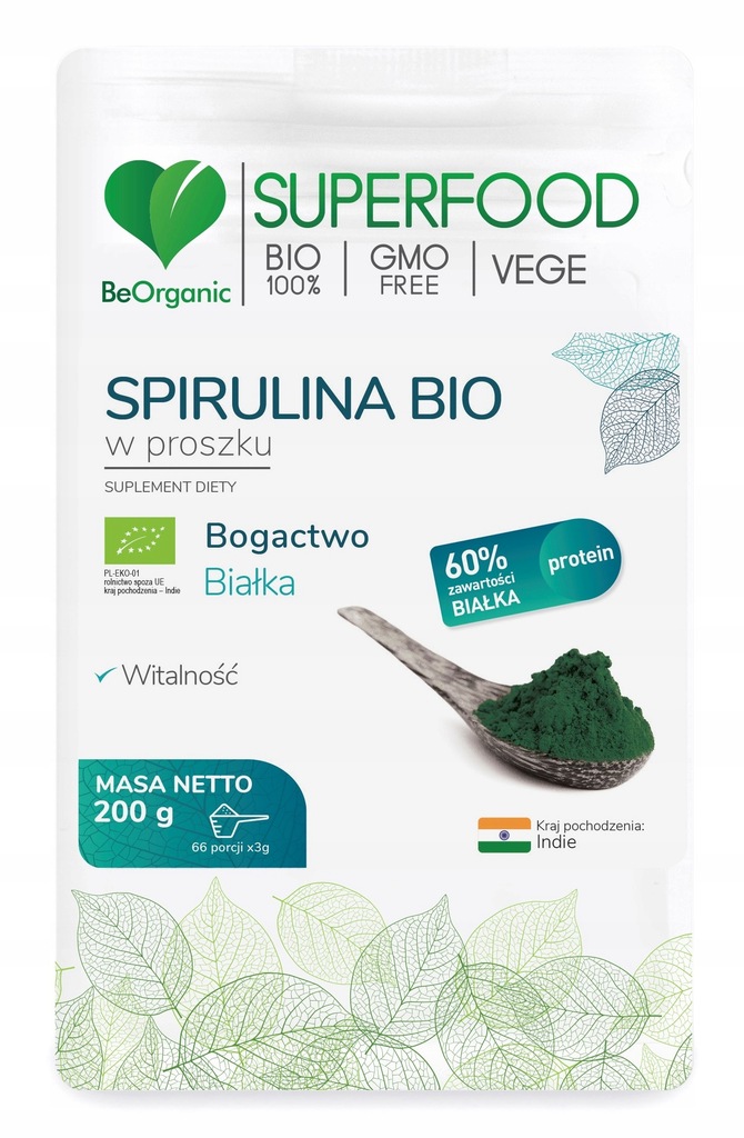 Spirulina Be organic 200 g OUTLET