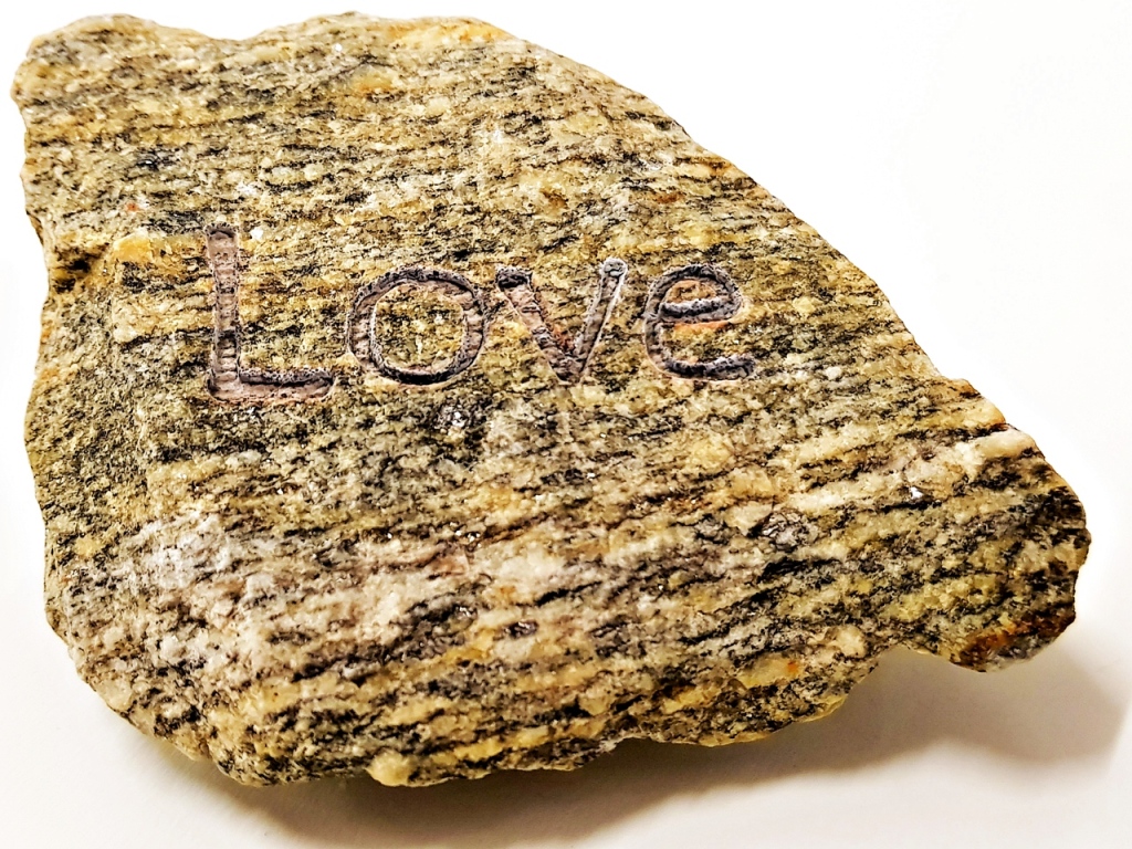 Kamień z napisem LOVE - unikat !!