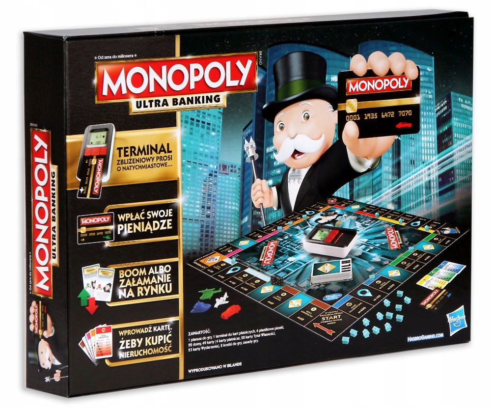 GRA MONOPOLY PL TERMINAL + KARTA PŁATNICZA 7702252393 oficjalne