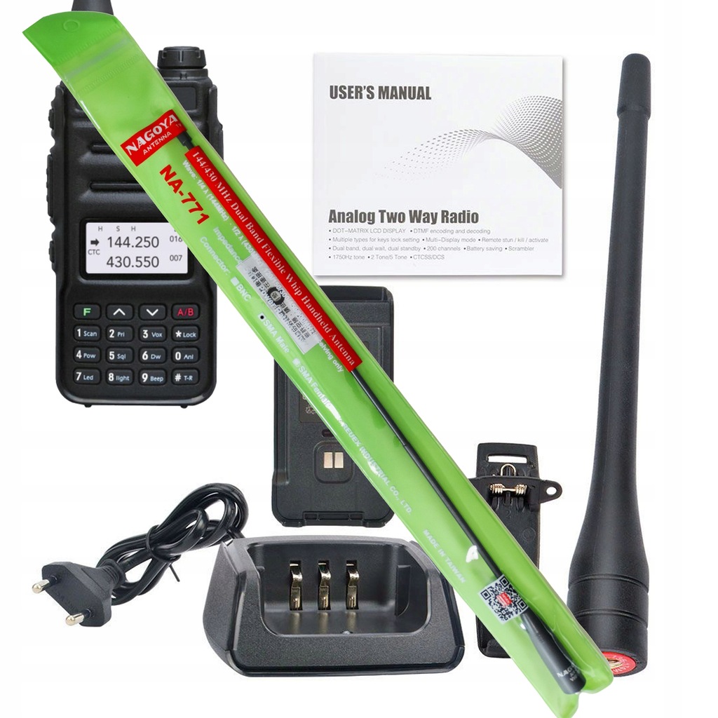 Krótkofalówka 5W TYT TH-UV88 + dodatkowa super antena Nagoya NA-771