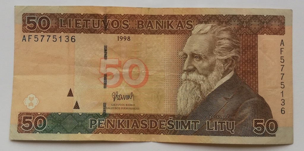 Litwa 50 litów 1998