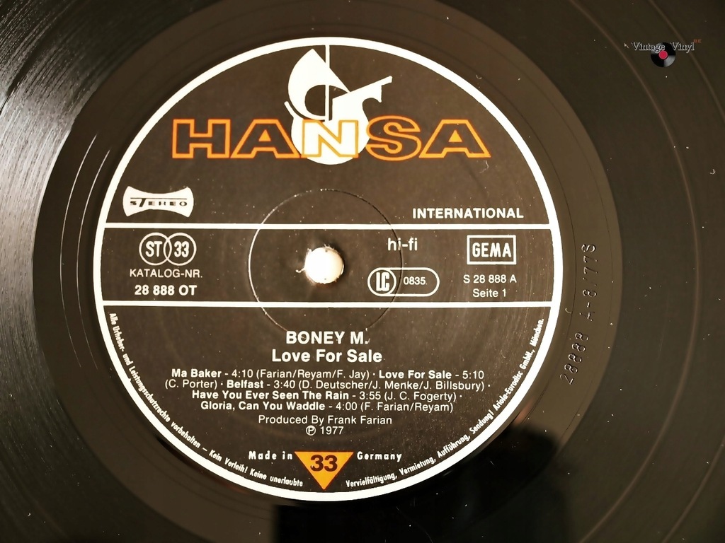 Купить BONEY M. - Love For Sale LP 1977 Hansa 1PRESS NM -: отзывы, фото, характеристики в интерне-магазине Aredi.ru