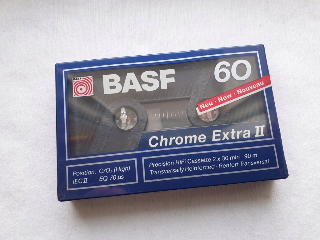 Купить Кассета BASF Chrome Extra II 60 (НОВАЯ): отзывы, фото и ...