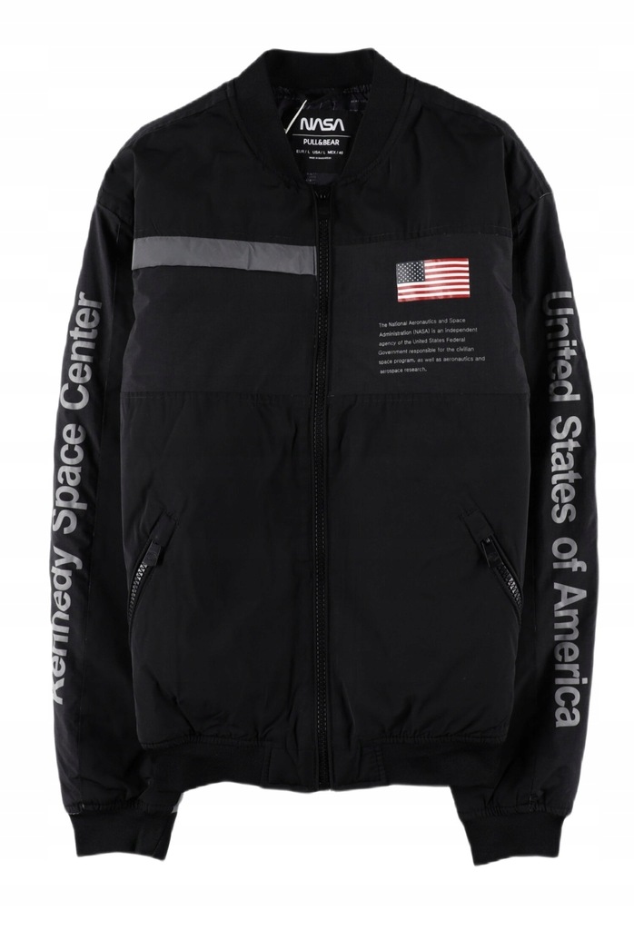 PULL BEAR KURTKA BOMBER NASA MC0 NZ6 L 12468567771 oficjalne archiwum Allegro