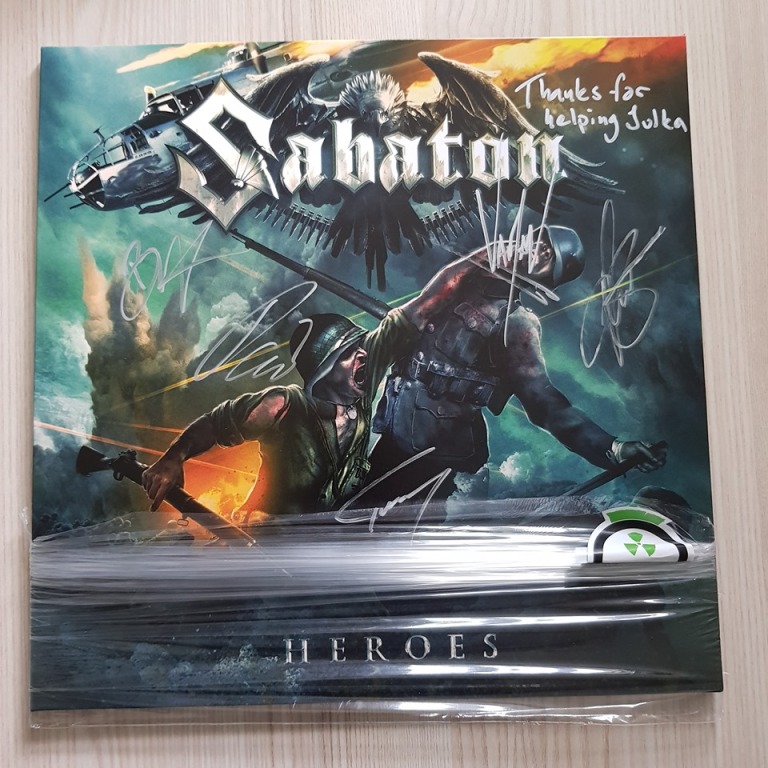 Sabaton "Heroes" z dedykacją i autografami