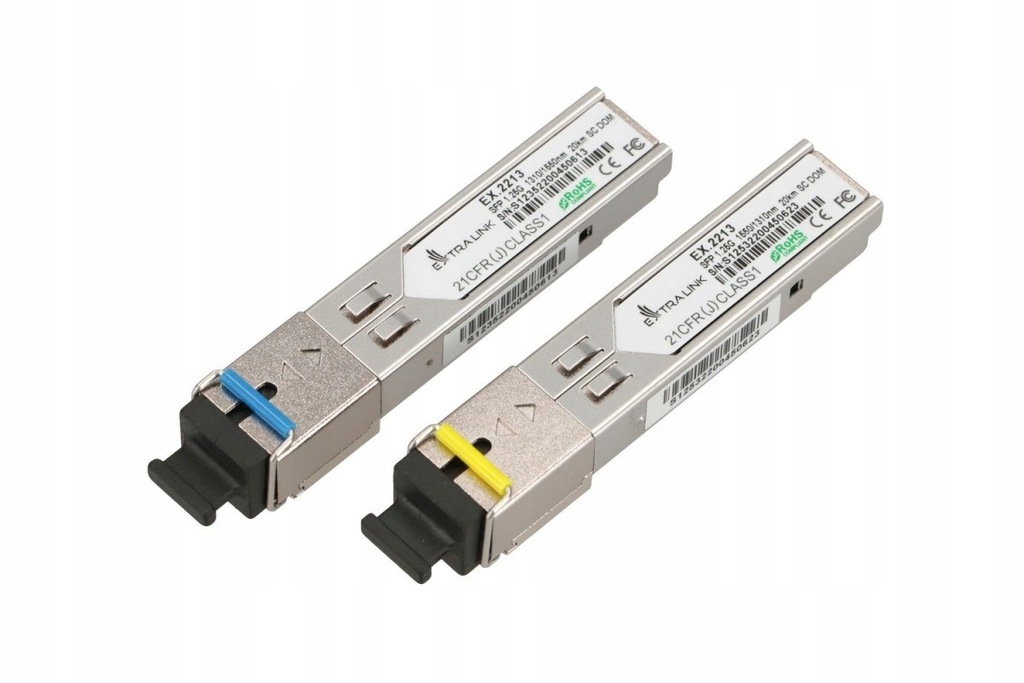 Moduły SFP1.25G SFP WDM 1310/1550nm 20km single mode