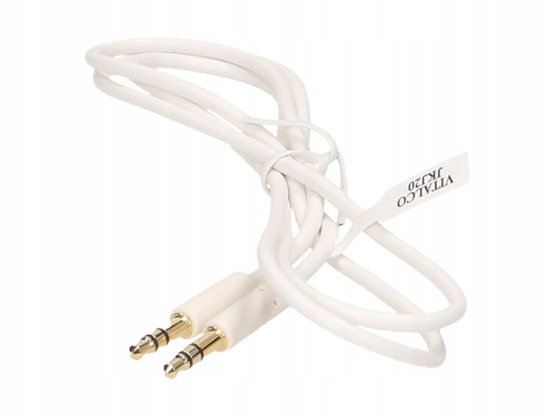 KABEL BIAŁY MINI JACK 3,5mm AUX HUAWEI XIAOMI HTC