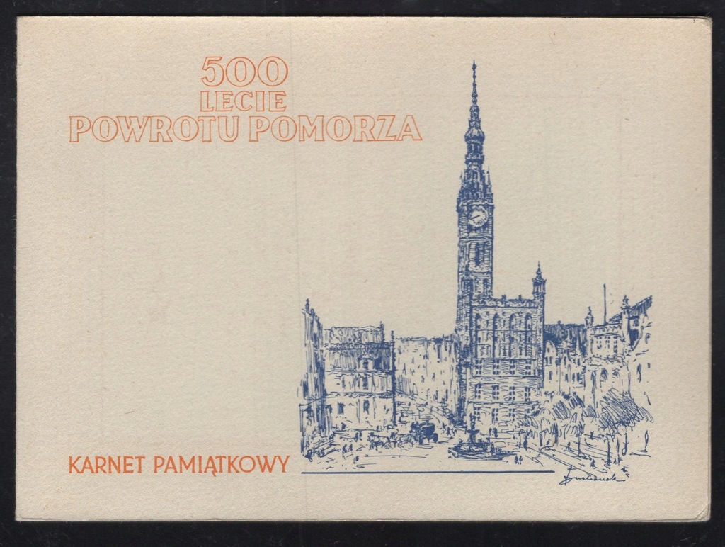 POWRÓT POMORZA, 1954 ROK, Fi. 732 -736 KARNET