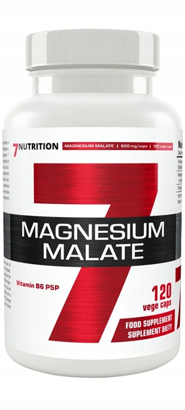 7 NUTRITION MAGNESIUM MALATE 120 kaps.JABŁCZAN MG