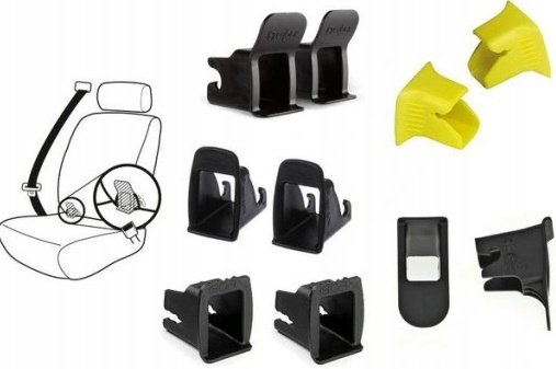 NAKŁADKI/ PROWADNICE ZAŚLEPKI OSŁONY 2 SZT ISOFIX