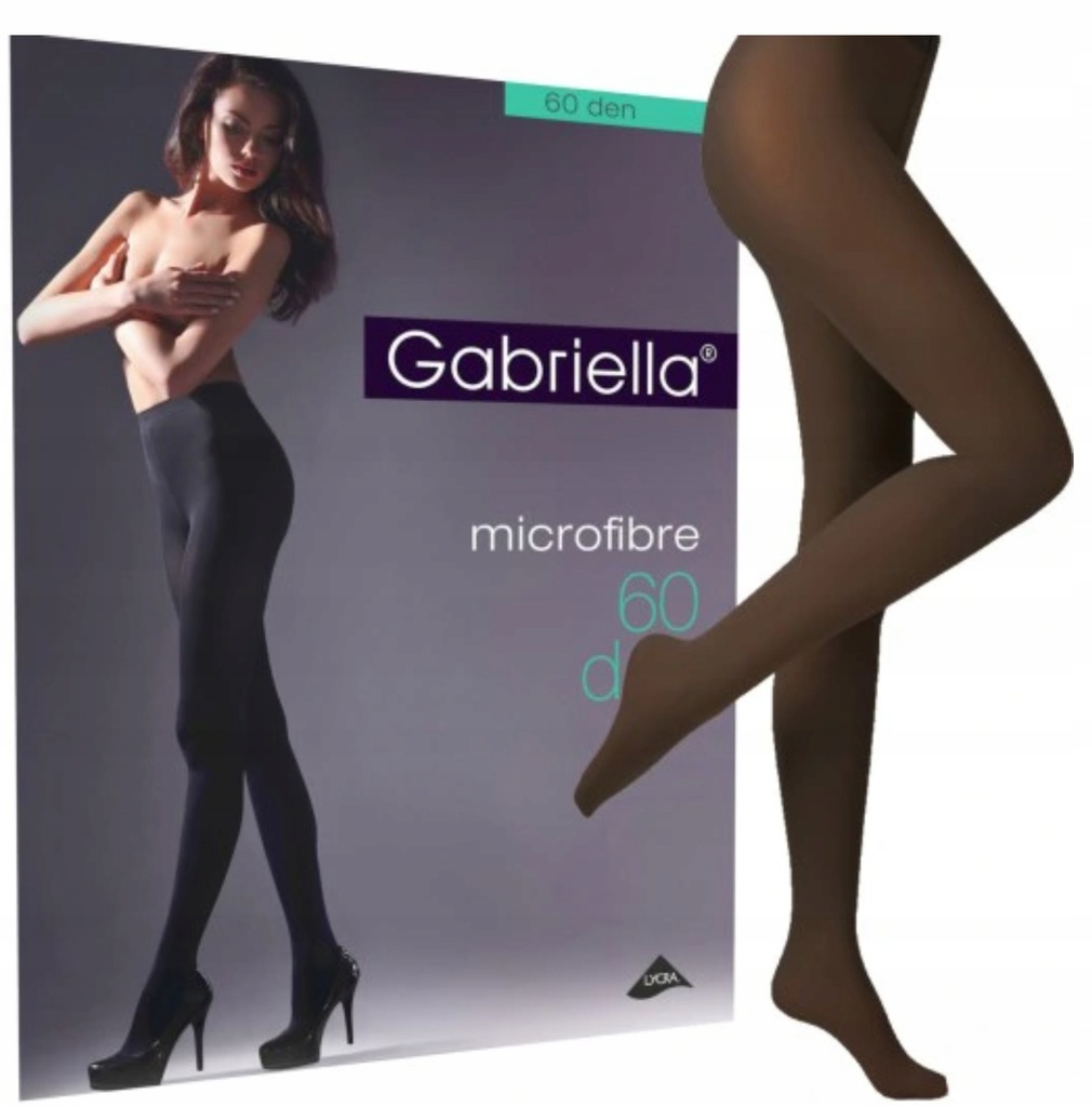 GABRIELLA RAJSTOPY MICROFIBRE r.3-M 60den HAZEL