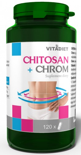 VitaDiet Chitosan + chrom 120 kapsułek