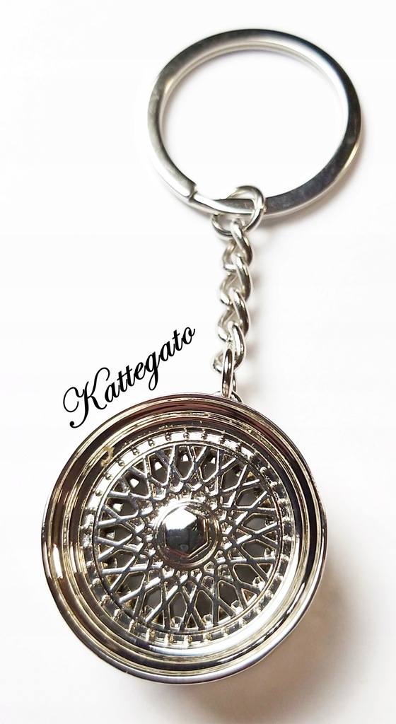 Brelok breloczek do kluczy felga BBS RS chrom