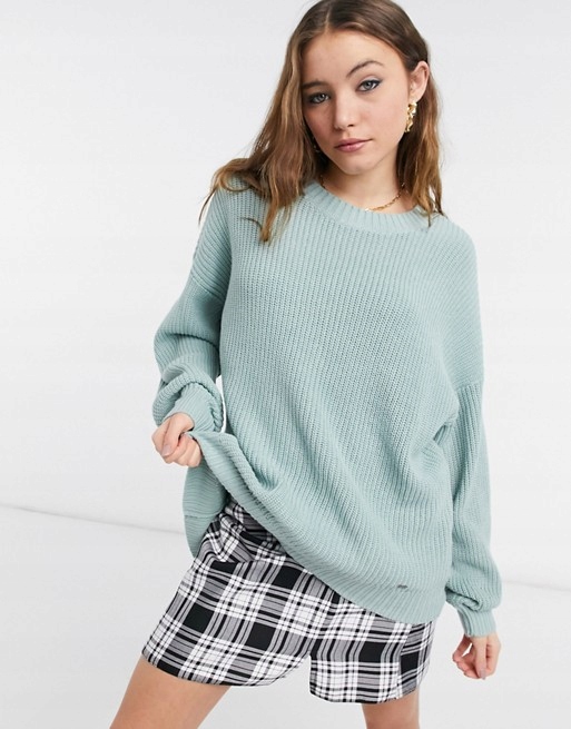 HOLLISTER SWETER DAMSKI MIĘTOWY KLASYCZNY S APA