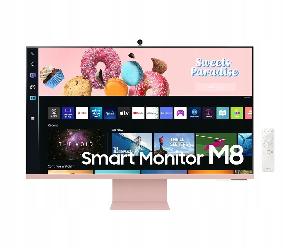 OUTLET Monitor Samsung Smart M8 32" 4K UHD HDR różowy