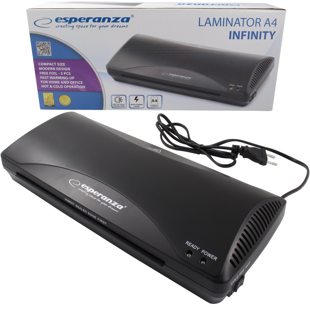 LAMINATOR A4 LAMINARKA DO ZDJĘĆ DOKUMENTÓW KARTEK 7361350850