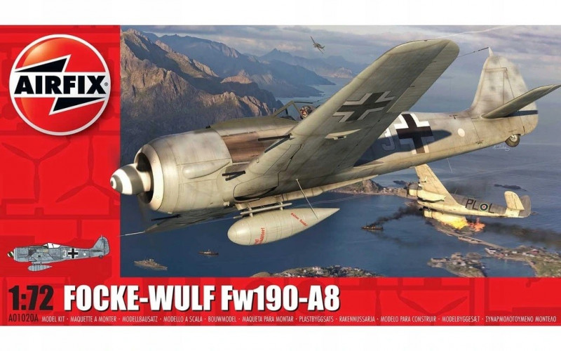 Model do sklejania Focke Wulf Fw190A 8 PRE PREZENT NA ŚWIĘTA