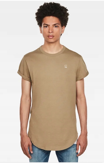 G STAR RAW T SHIRT KHAKI LOGO MĘSKI CASUAL S BDE