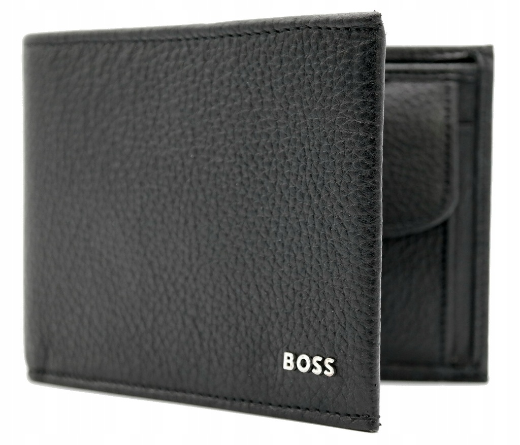 HUGO BOSS Crosstown Portfel męski skóra czarny