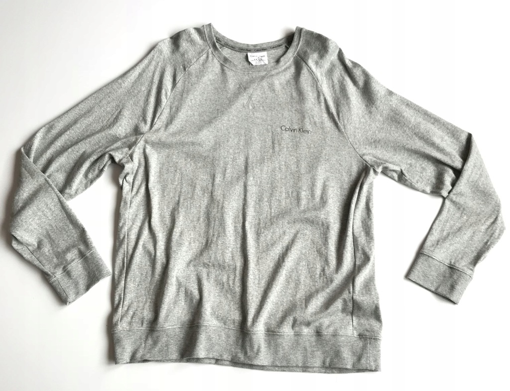 CALVIN KLEIN _ LONGSLEEVE _ MĘSKI _ L _ SZARY