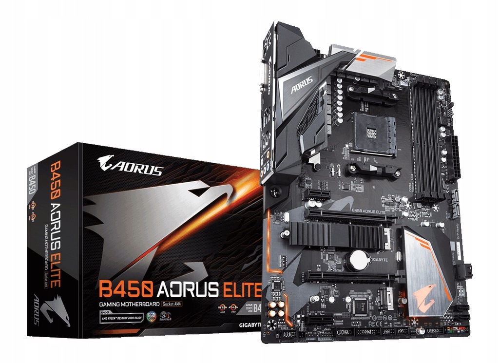 Купить Материнская плата GIGABYTE B450 AORUS ELITE AM4 ATX M.2: отзывы, фото, характеристики в интерне-магазине Aredi.ru