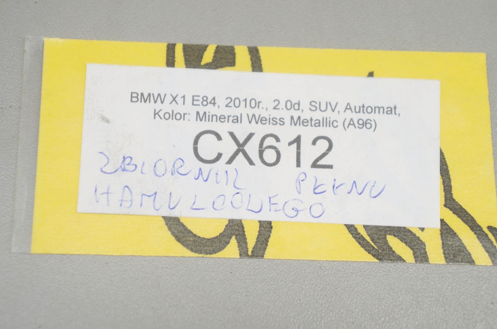 CX612 BMW X1 E84 2.0 Zbiorniczek Płynu Hamulcowego