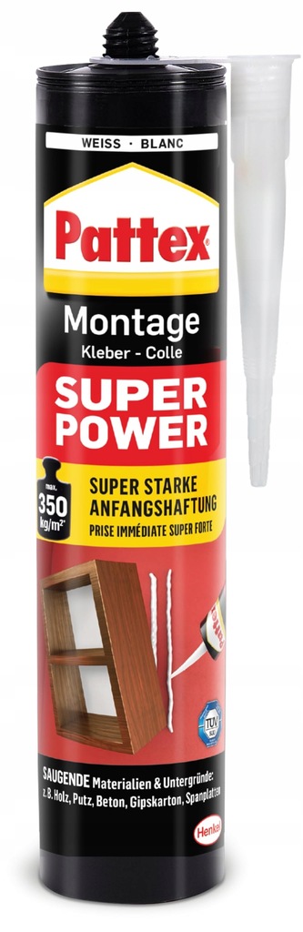 Klej montażowy Pattex Super Power