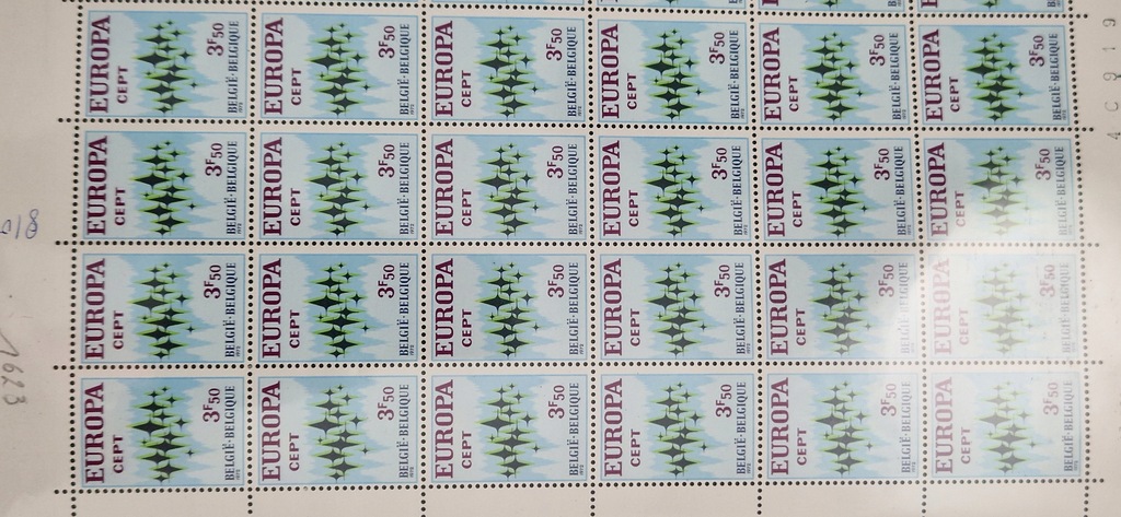 #60 ARKUSZ BELGIA CZYSTY