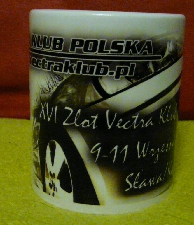 Pamiatkowy kubek XVI zlotu Vectra Klub Polska VKP